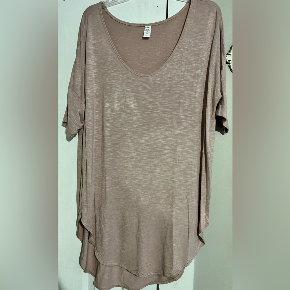 Old Navy Luxe Relaxed Rose Oversized Tee